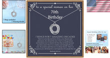 Load image into Gallery viewer, Sterling Silver 70th Birthday Necklace - Perfect Gift with Elegant Packaging