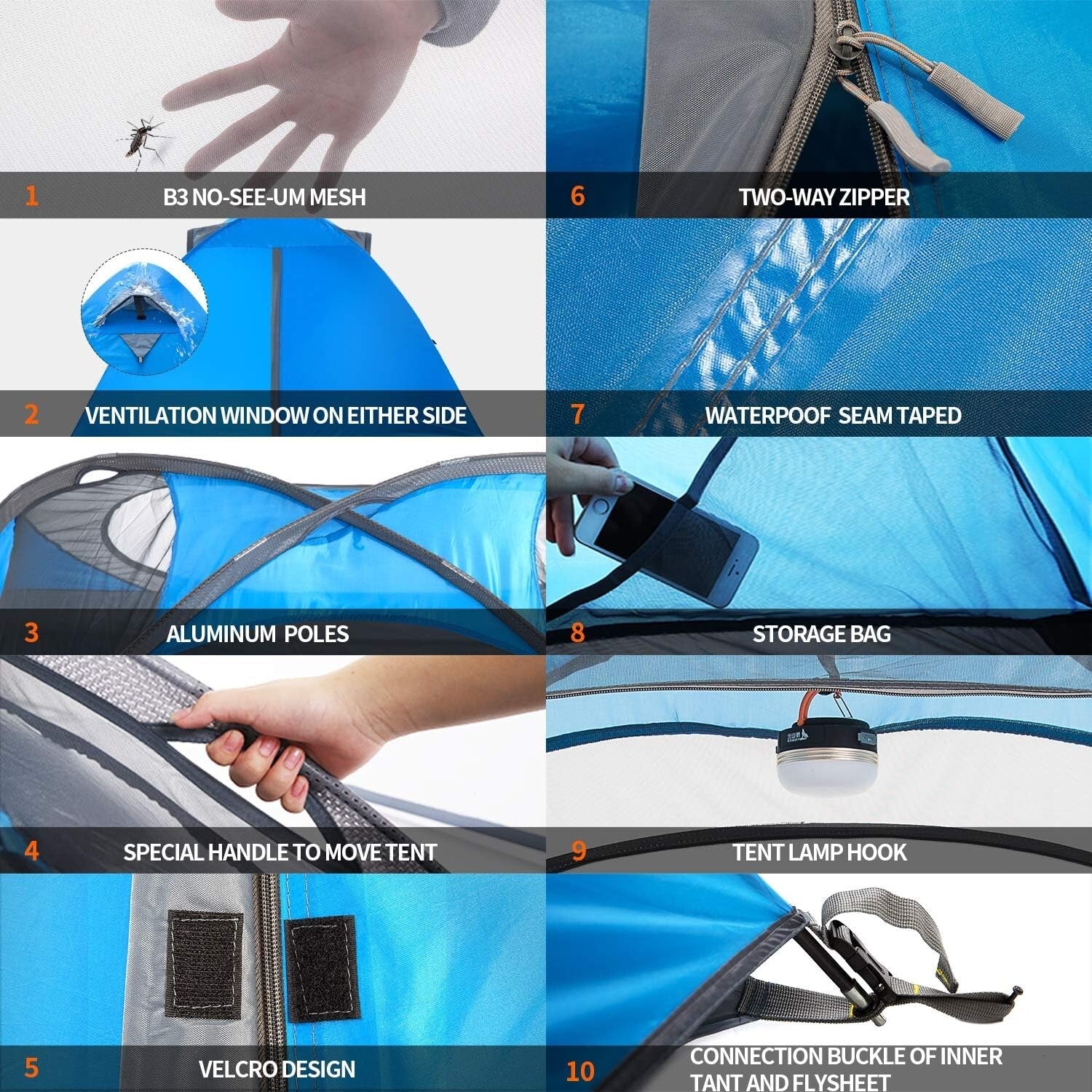 Durable Double Layer Backpacking Tent for 2 Persons - Waterproof & Easy Setup