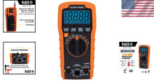 Load image into Gallery viewer, Premium Digital Multimeter: 600V &amp; 10A Measurement with Safety Features Included
