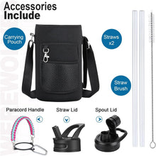 Load image into Gallery viewer, 24 oz Insulated Water Bottle with Handles &amp; Dual Lids for Adults - P-cool Summer