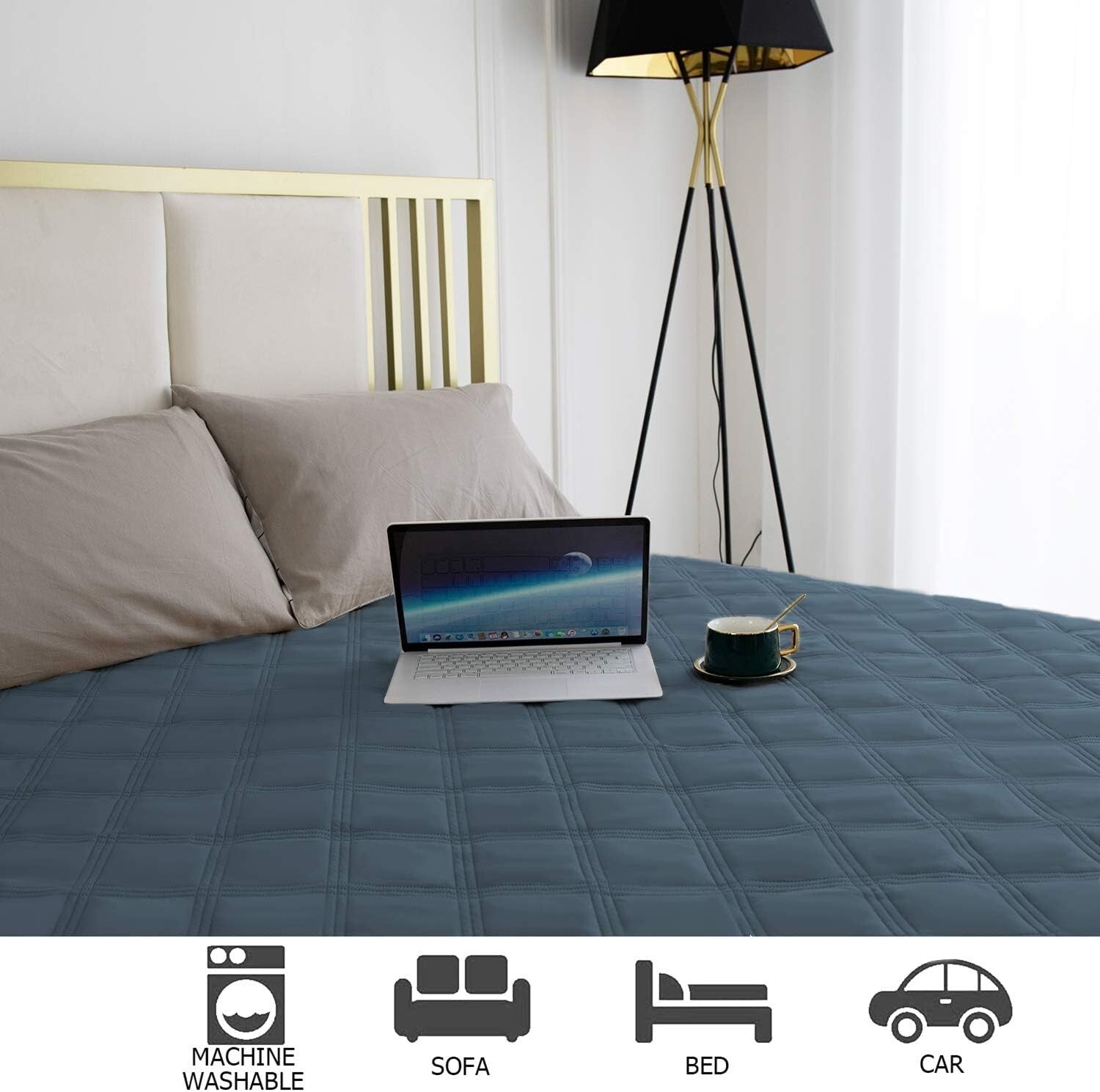 Luxurious Waterproof Pet Blanket with Anti-Slip Back for Furniture Protection