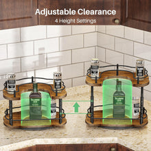 Load image into Gallery viewer, Revolving Lazy Susan Spice Rack with Adjustable Height - Perfect for Cabinets
