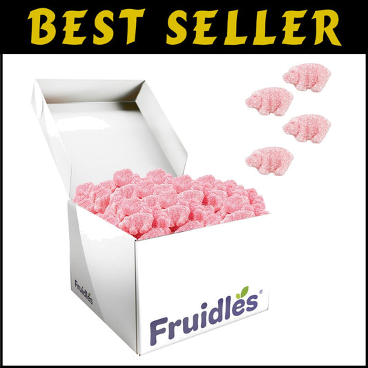 Mini Sour Pink Pig Gummies - 16 Oz Resealable Bag for Long Lasting Freshness