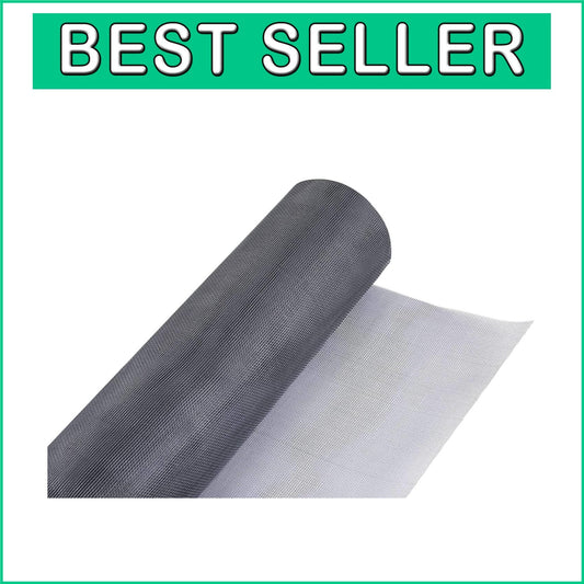 Durable Sliver Grey Fiberglass Screen Roll 36" x 100' for Multi-Use Applications
