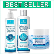 Load image into Gallery viewer, Seborrheic Dermatitis &amp; Psoriasis Relief Set – Complete Scalp Therapy Solution
