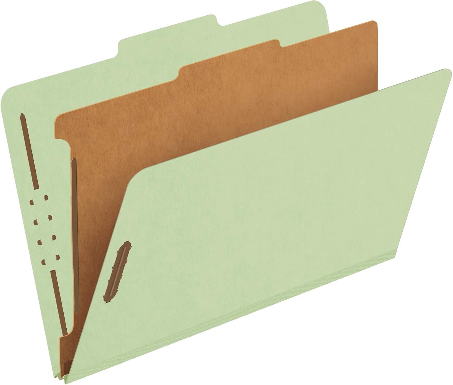 Durable 2/5 Tab Cut Recycled File Folders for Efficient Organization, 10-pack