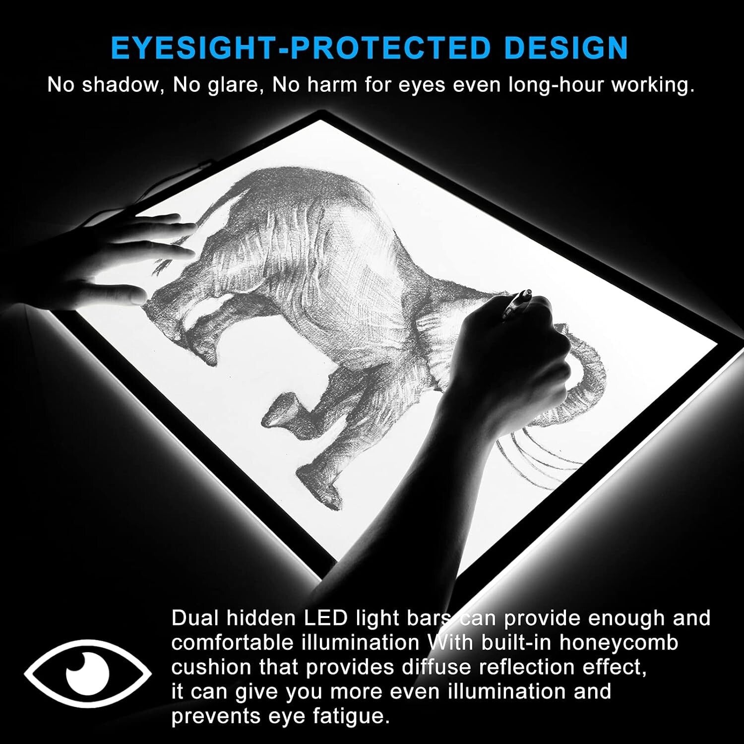 Dimmable Touch-Control A2 LED Light Pad - Perfect for Calligraphy & Animation