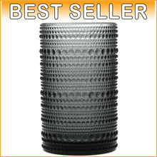 Load image into Gallery viewer, Elegant Vintage Hobnail Iced Beverage Glasses - 13oz Set of 6, Dishwasher Safe