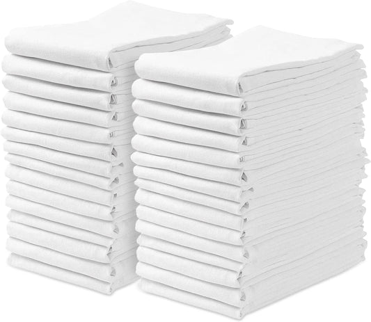 100% Cotton Flour Sack Tea Towels - 30 Durable, Multi-Purpose 28x28 Inch Cloths
