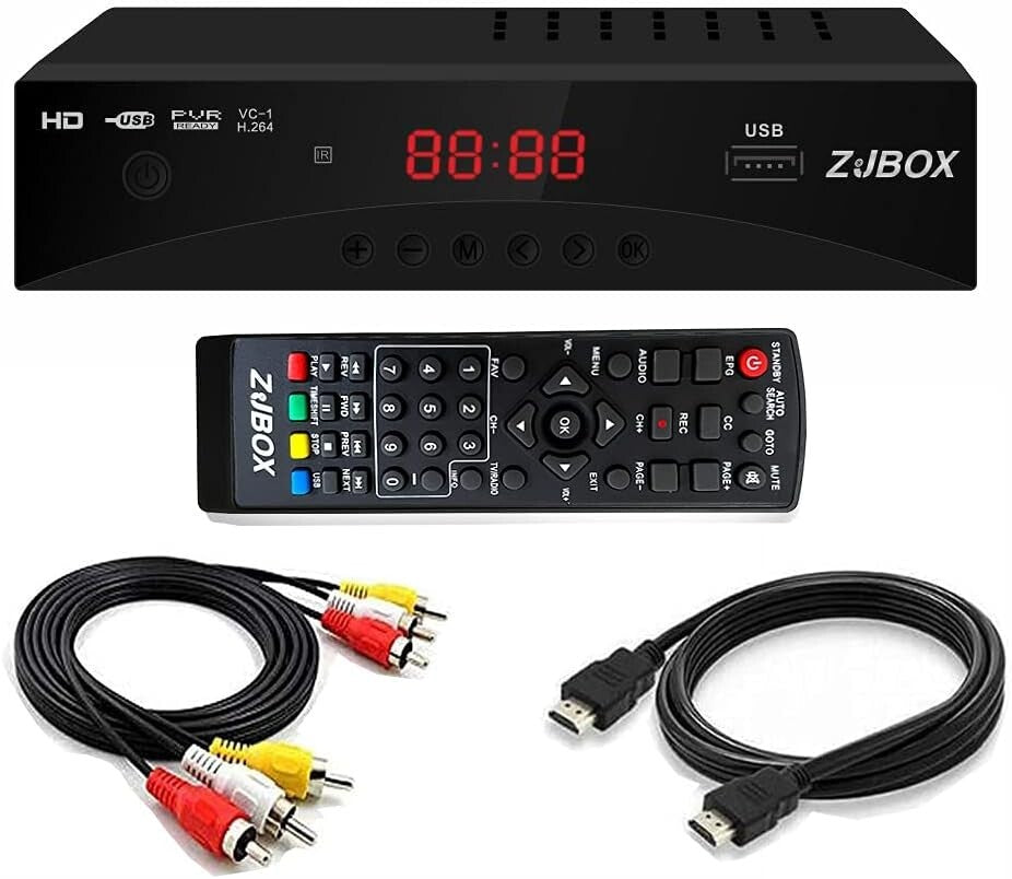 ATSC Digital TV Converter Box - 1080P HD with Recording & Playback Features