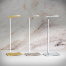 Load image into Gallery viewer, Luxury Freestanding Toilet Paper Holder - Easy Install 22.25" with Weighted Base