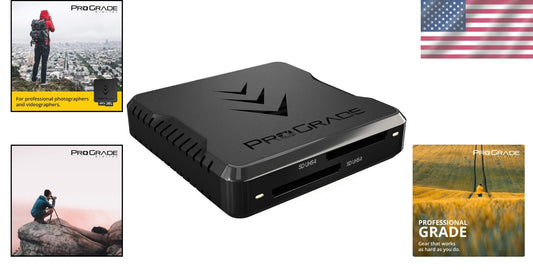 Efficient USB 3.2 Dual-Slot Card Reader for Photographers and Content Creators