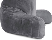 Load image into Gallery viewer, Standard+ Ergonomic Bed Rest Pillow - Portable Lounge Cushion with Pockets