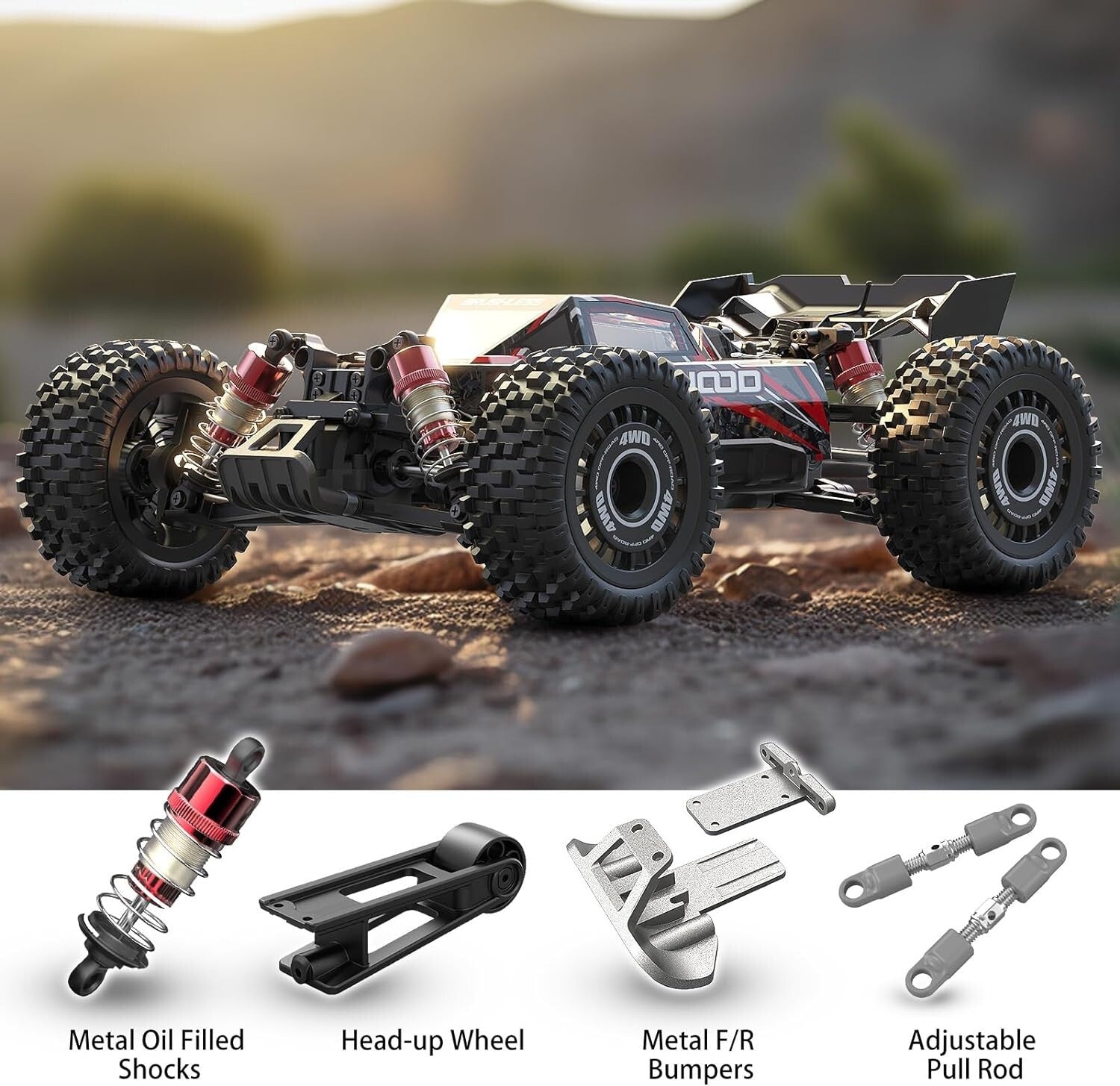 Brushless 1/16 RC Car & Truck, 42mph Offroad Vehicle for Thrilling Racing Fun