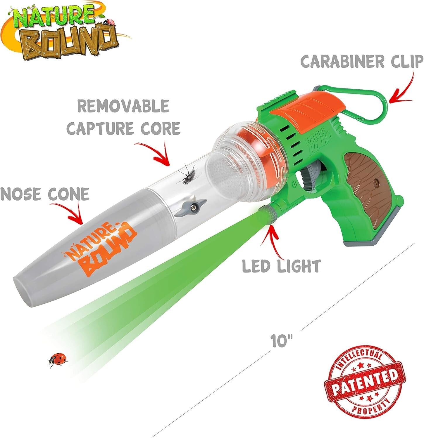 Eco-Friendly Bug Catcher Vacuum with LED Light - Complete Kids Exploration Kit