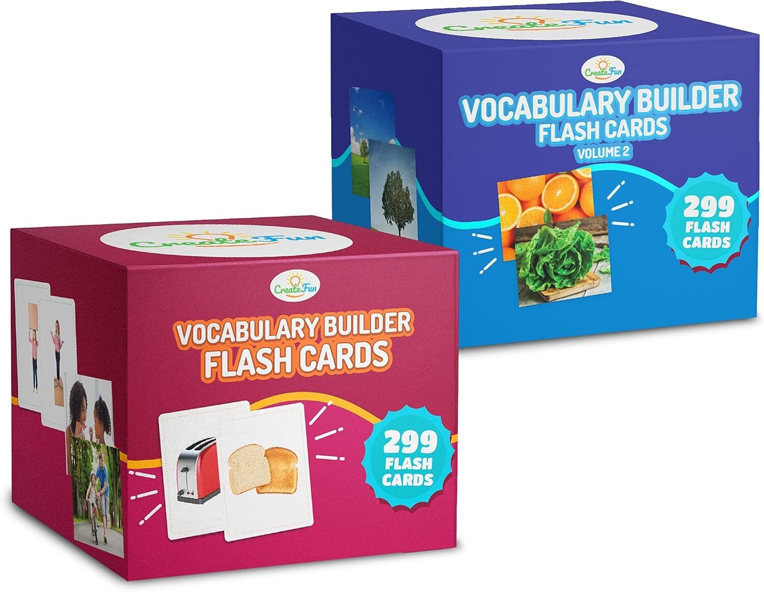 Interactive Vocabulary Builder Flash Cards - 599 Cards for Fun Learning Sessions
