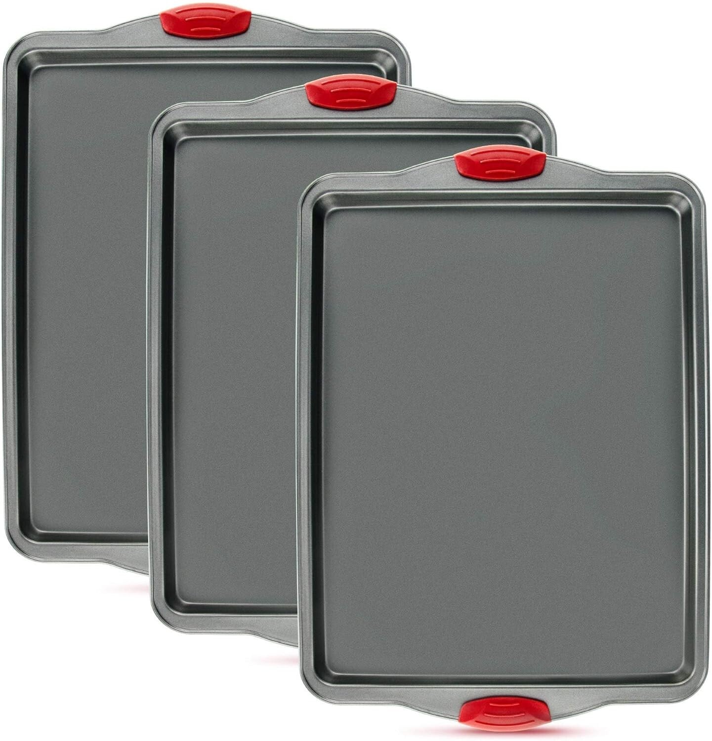 3-Piece Nonstick Baking Pan Set – Heavy-Gauge, Rust-Resistant for Gourmet Baking