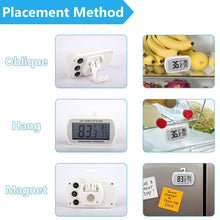 Load image into Gallery viewer, Environmentally Friendly Digital Refrigerator Thermometers - 6 Pack Waterproof