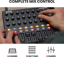 Load image into Gallery viewer, USB MIDI Controller Mixer for Ableton Live – 24 Knobs, 16 Buttons, Lightweight