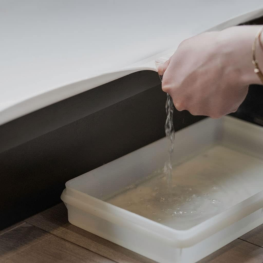 Elegant White Waterproof Under Sink Mat 31x22 - Protect Cabinets Effortlessly