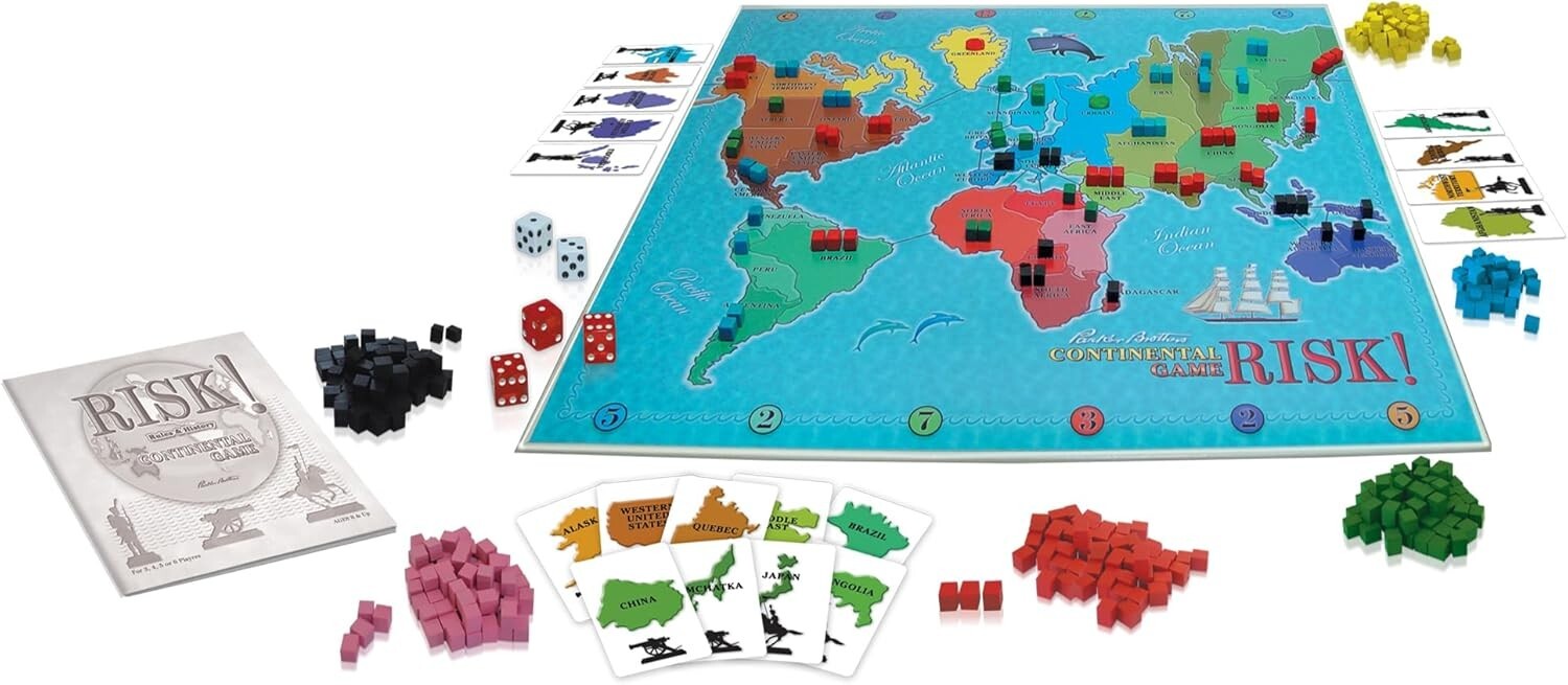 Risk 1959 Classic Reproduction Board Game for World Domination - 2-6 Players