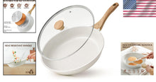 Load image into Gallery viewer, Healthy 12.5 Inch Nonstick Ceramic Frying Pan with Lid - Induction Compatible