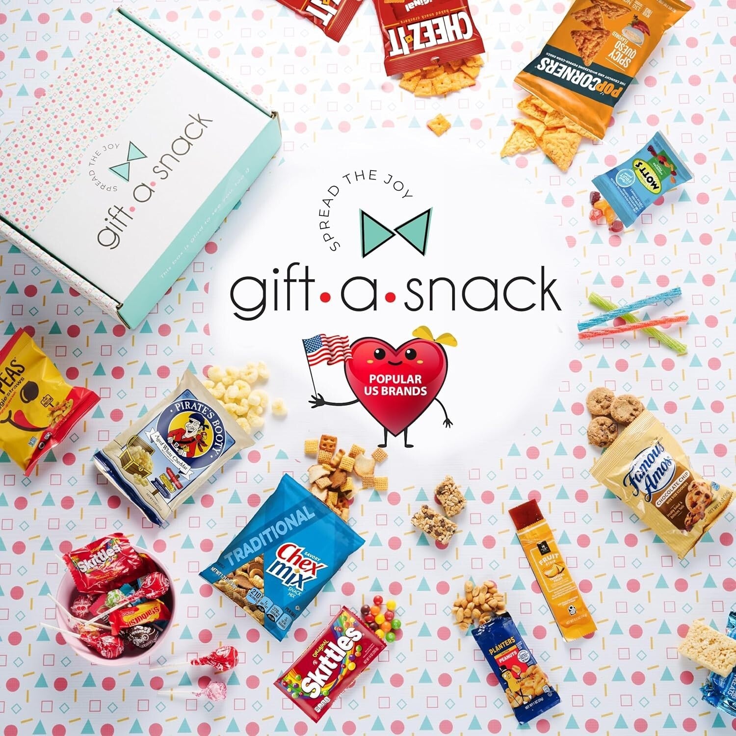 Deluxe Snack Box Care Package with Greeting Card - 150 Sweet & Savory Treats