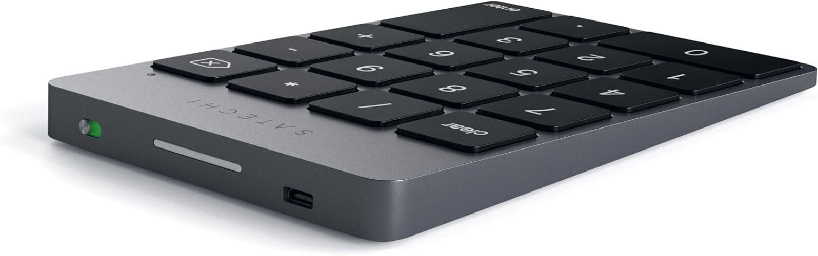 Ergonomic Wireless 18-Key Numeric Keypad for Mac & Windows - Space Gray