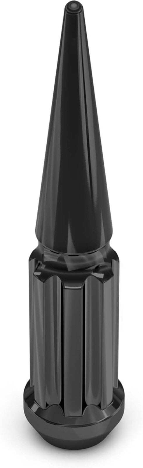 Durable Black 1/2"-20 Spline Spike Lug Nut Set - 25 Pack with Extra Spike