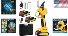 Load image into Gallery viewer, Modern Cordless Pruning Shears with 2 Lithium-Ion Batteries and Safety Features