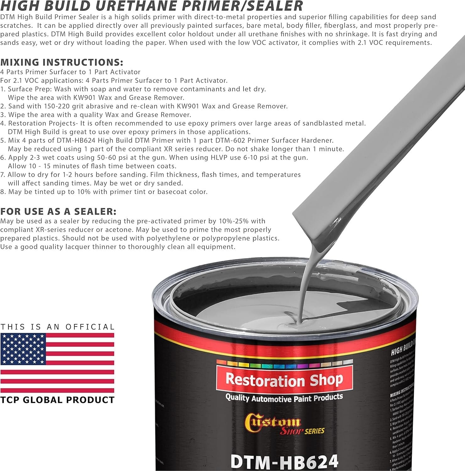 Fast-Drying Rust-Resistant 1.25 Gal Gray Primer & Hardener for Metal Surfaces