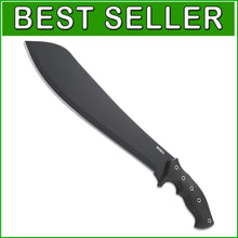 Load image into Gallery viewer, Durable 19.5-Inch Black Coated Parang Machete - Ideal for Hunting &amp; Camping