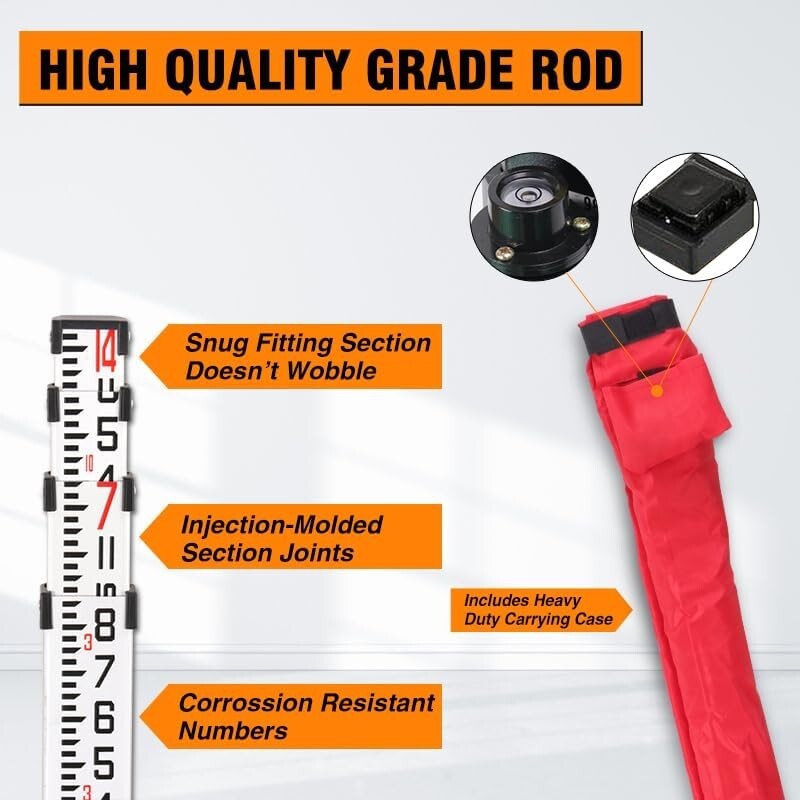 Durable 14 Foot Aluminum Fishing Rod with Case - Perfect for Spinning & Casting