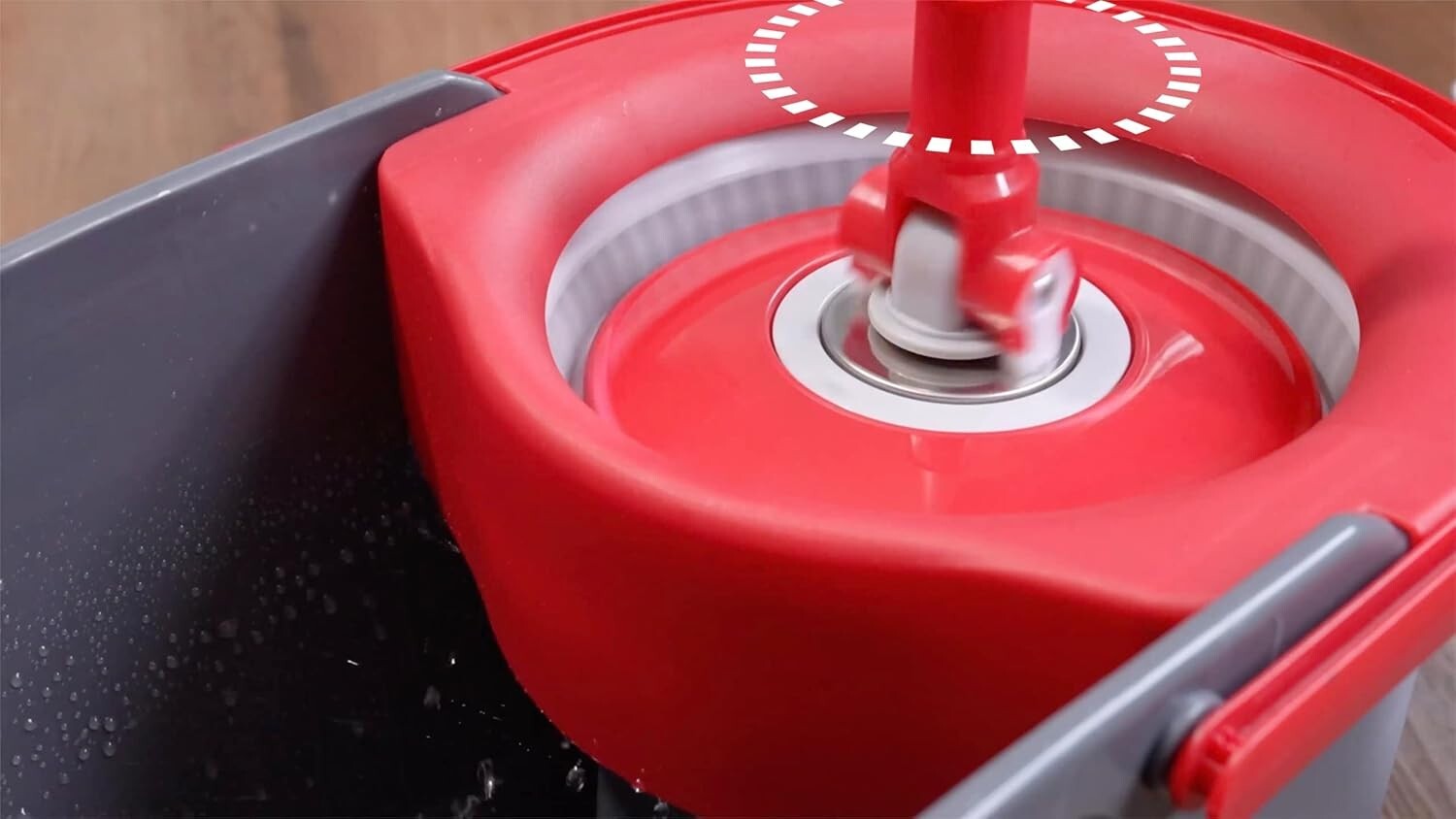 Ultimate Spin Mop Cleaning System - 3 Microfiber Heads & Easy Use for All Floors