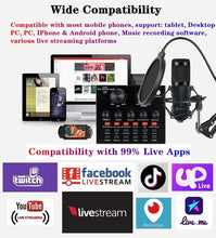 Load image into Gallery viewer, Professional BM-800 Condenser Microphone &amp; Recording Studio Package for Creators