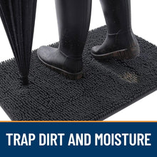 Load image into Gallery viewer, High-Pile Chenille Dog Doormat 54x24: Absorbs Dirt and Moisture Efficiently