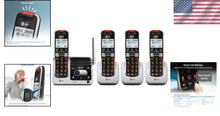 Load image into Gallery viewer, Advanced 4-Handset Cordless Phone with Digital Answering &amp; Caller ID Announcer