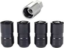 Load image into Gallery viewer, Locking Lug Nuts Set | 14x1.5 Black Chrome Wheel Locks for Ultimate Security