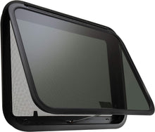 Load image into Gallery viewer, Durable RV Exit Window 30" W x 22" H with Removable Screen &amp; Trim Ring