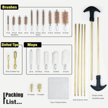 Load image into Gallery viewer, 26-Piece Universal Gun Cleaning Kit in Wooden Box for Rifles, Shotguns, Handguns