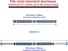Load image into Gallery viewer, Maximiza Pull Up Bar - Perfect for Upper Body Workout, Fits 27-39” Doorways