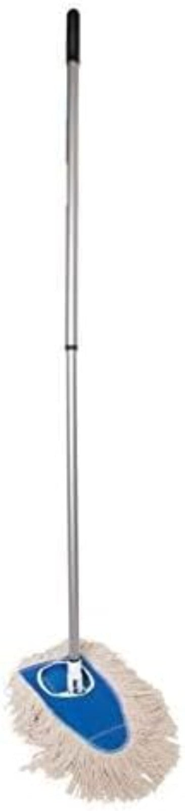 Versatile Cotton Dry Mop with Frame & Adjustable Handle for Hard-to-Reach Areas