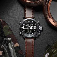 Load image into Gallery viewer, Men's Rugged Tactical Watch - Waterproof Digital, Alarm, and Stopwatch Features