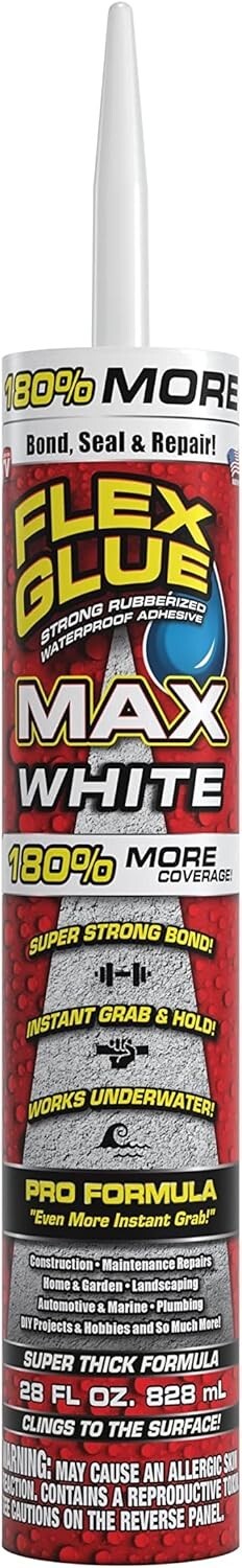Super Thick MAX White Adhesive 28 oz – Paintable & Waterproof Bonding Solution