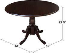 Load image into Gallery viewer, French Country 42-Inch Drop Leaf Table - Stylish Space Saver for Dining Needs