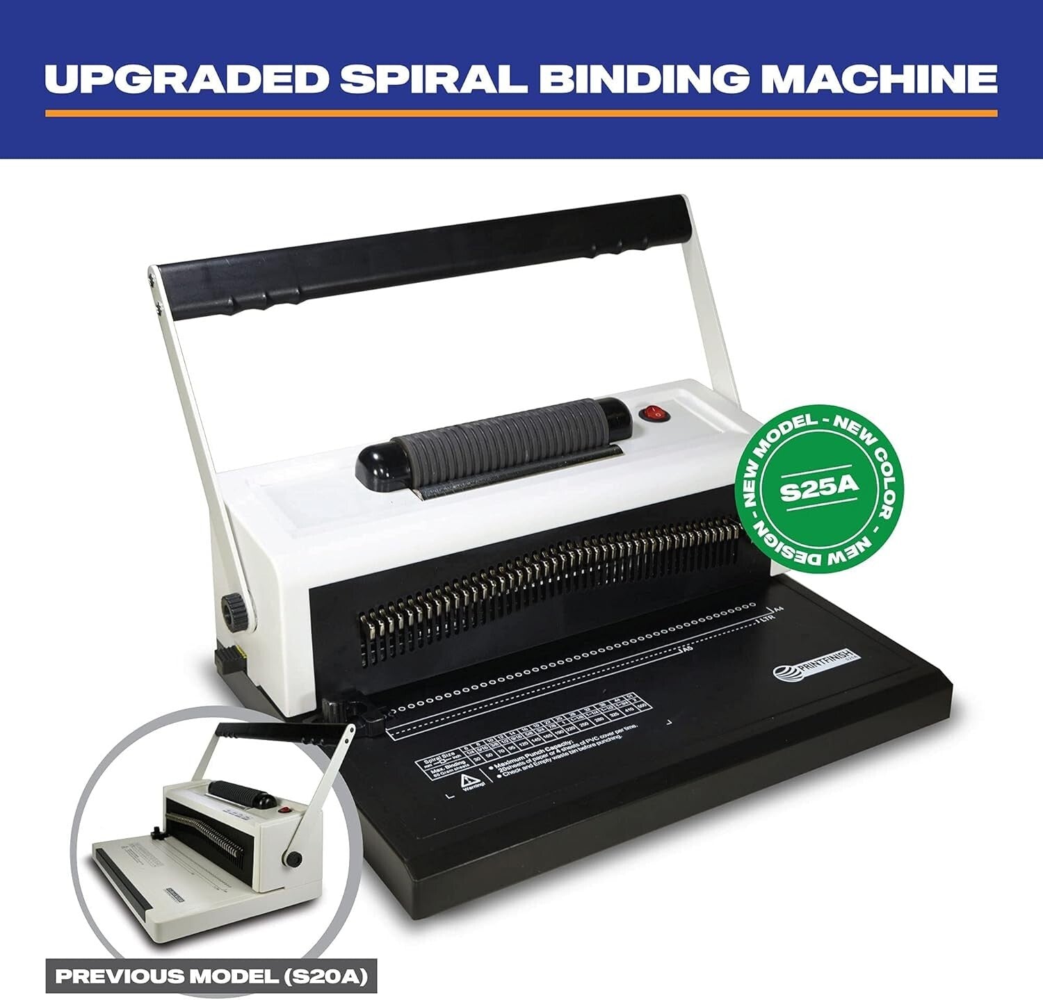 S25A Coil Binding System - 20 Sheets, Electric Inserter & FREE Coils Included