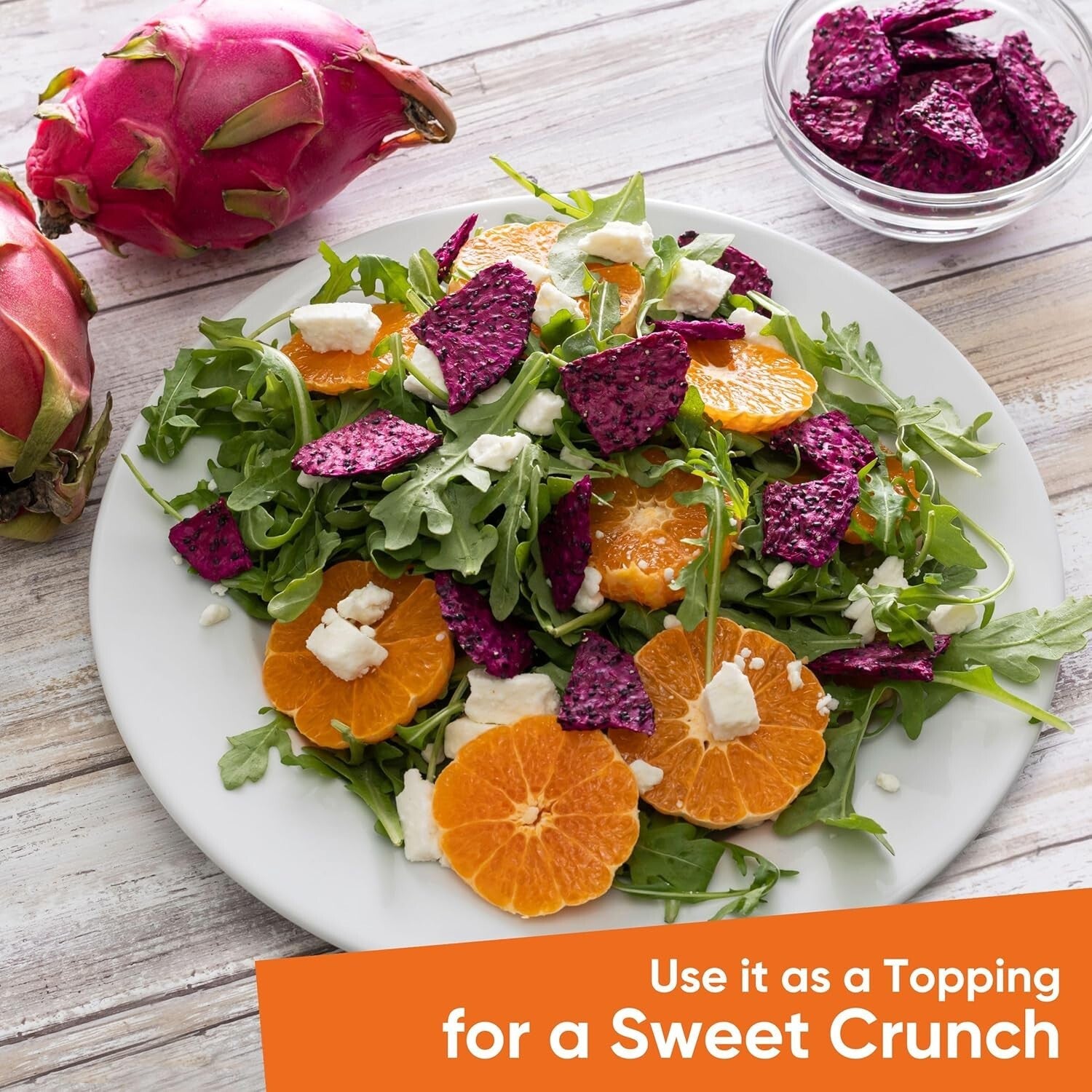 Delicious Gluten-Free Dragon Fruit Chips - Resealable Snack for On-The-Go, 5.6oz