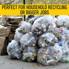 Load image into Gallery viewer, 60 Gallon Heavy Duty Clear Trash Bags - 100 Pack for Reliable Waste Disposal