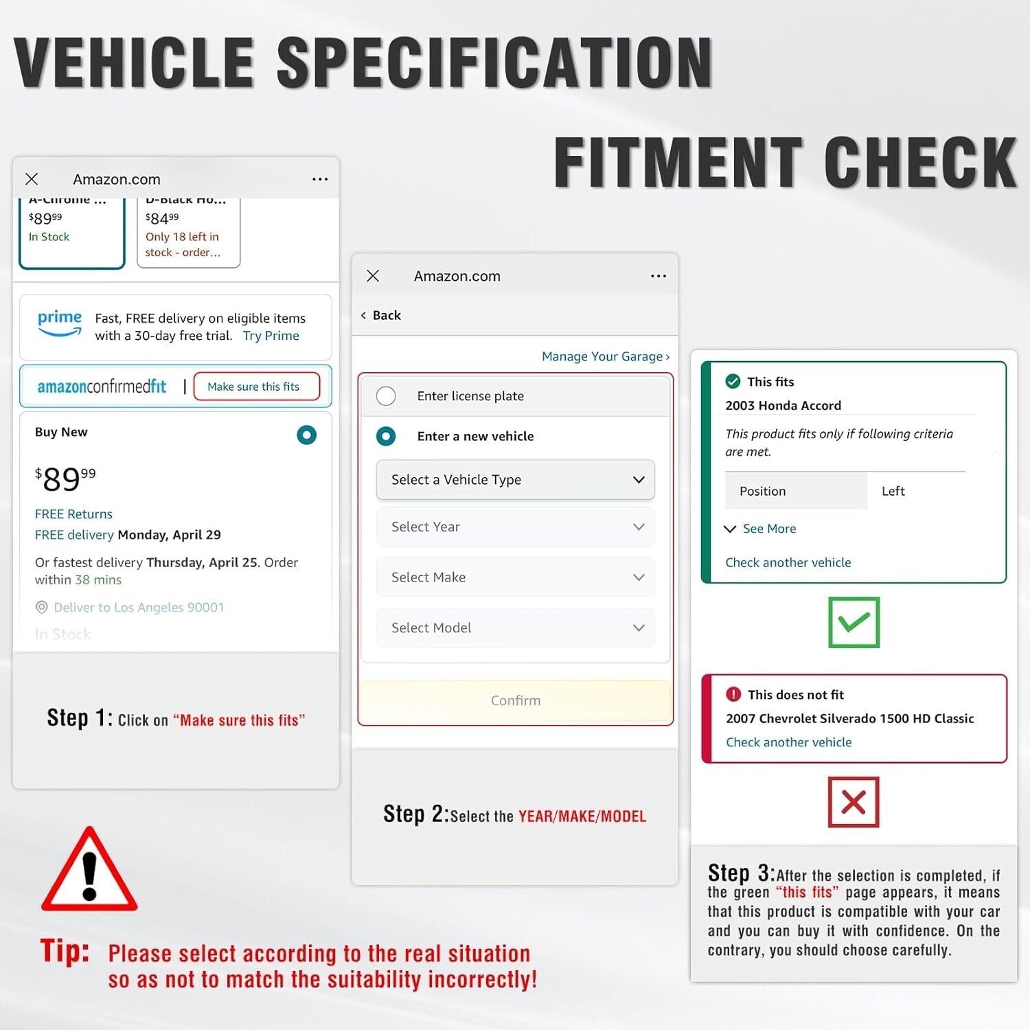 Crystal Clear Reflector Headlights for 1994-1998 Chevy Silverado/Suburban/Tahoe