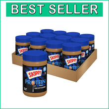 Load image into Gallery viewer, Nutritious Chunky Peanut Butter with Plant Protein - 12 Pack of 16oz Jars